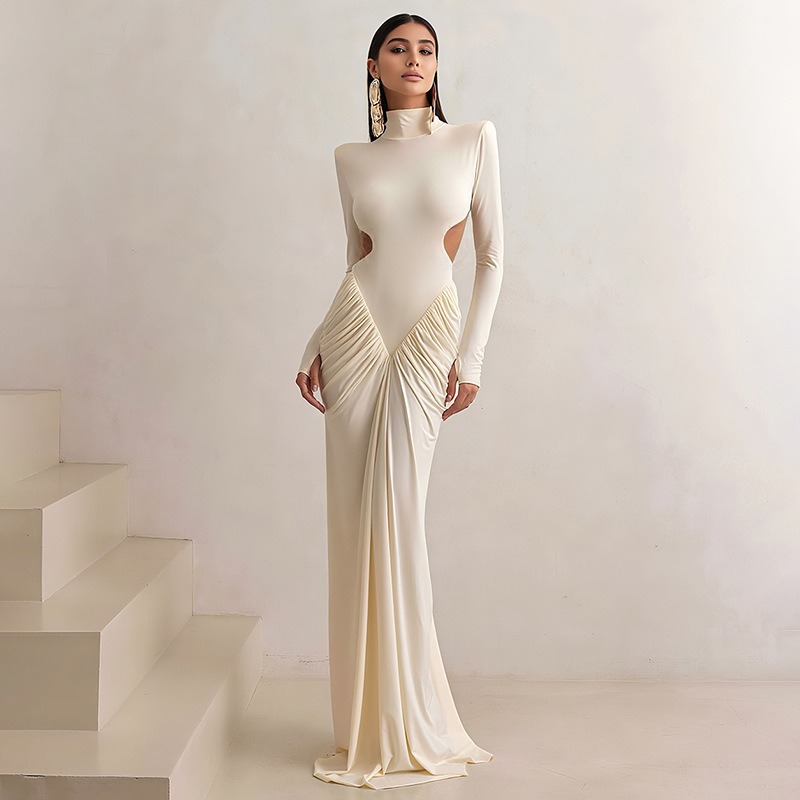 Maxi Dress Halter - Kadınlar İçin Sırtı Açık Uzun Elbise,