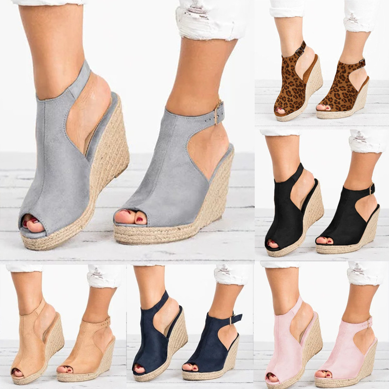 Wedge Espadrille Women - Kadınlar için topuklu sandalet Yaz 2025,