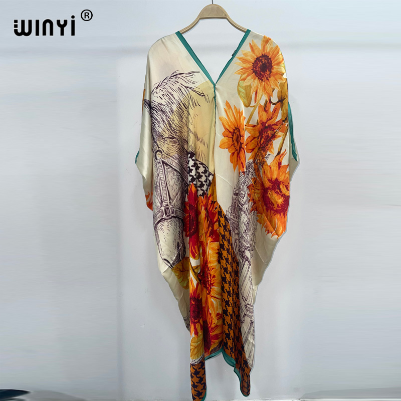Cover Up Kaftan - WINYI 2023 yeni Bohemian moda baskı