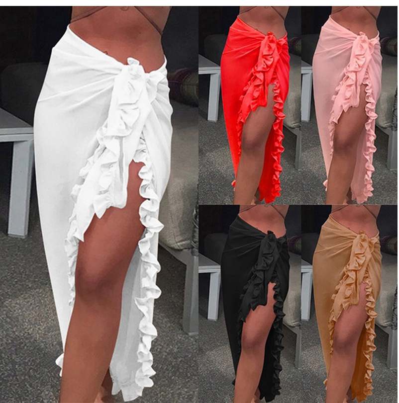 Cover Up Kaftan - Kadınlar için 5 Renk Fırfır Malaya