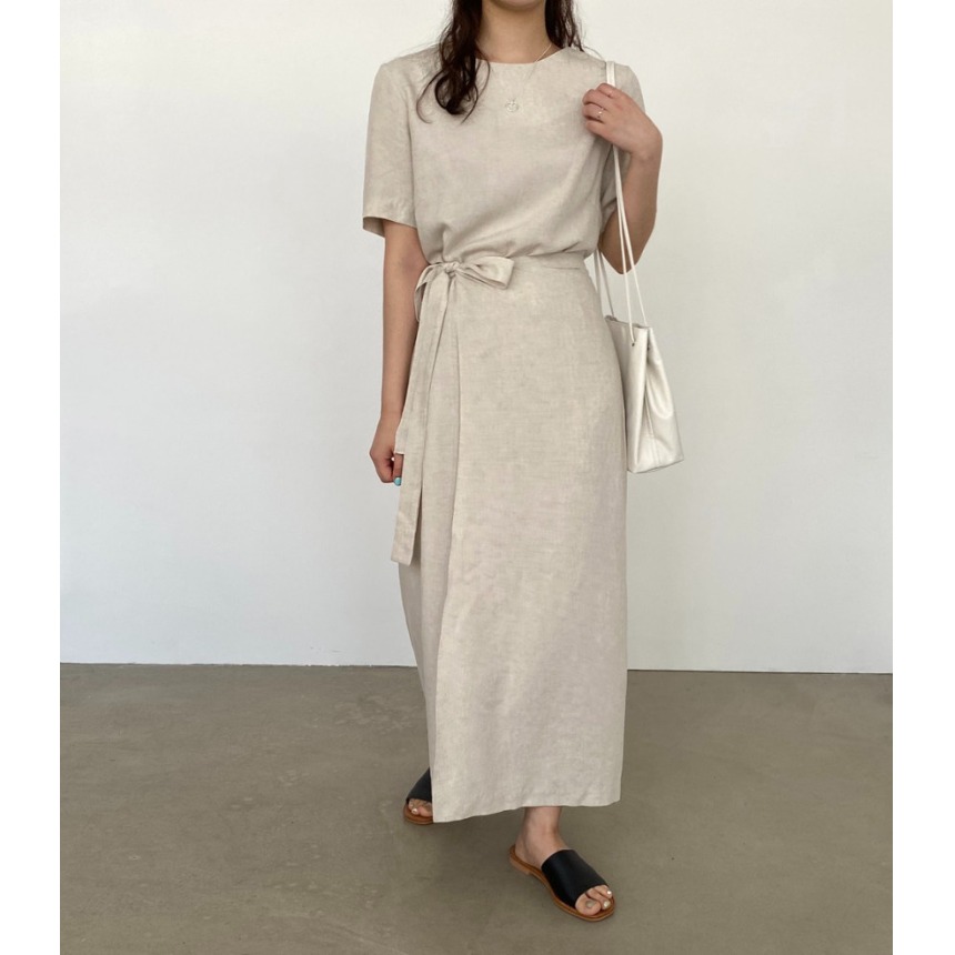 Linen Dress Wrap - 24 Yaşın Altındaki Genç Kadınlar İçin