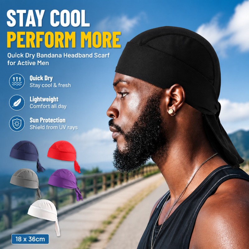 Headband Summer Knit - Hızlı Kuruyan Polyester Bandana Kafa Bandı