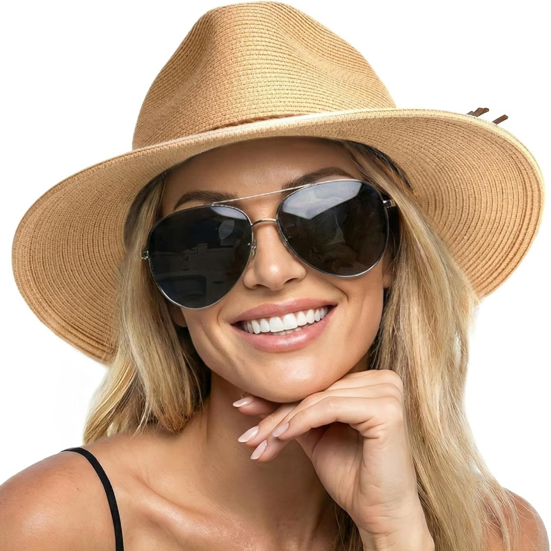 Hat Floppy Wide - 1 adet Yazlık Hasır Plaj Güneş