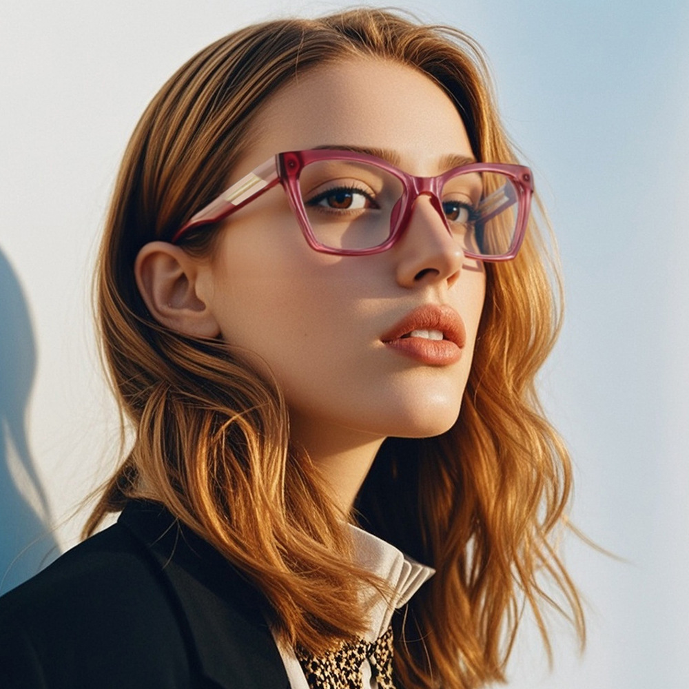 Sunglasses Cat Eye - Kedi Gözü Büyük Çerçeveli Anti Mavi