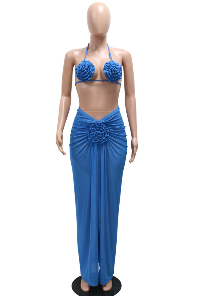 Beyprern Kadın Kraliyet Mavi 3 - Swimsuit Bikini Ruched incelemesi ve fiyatı