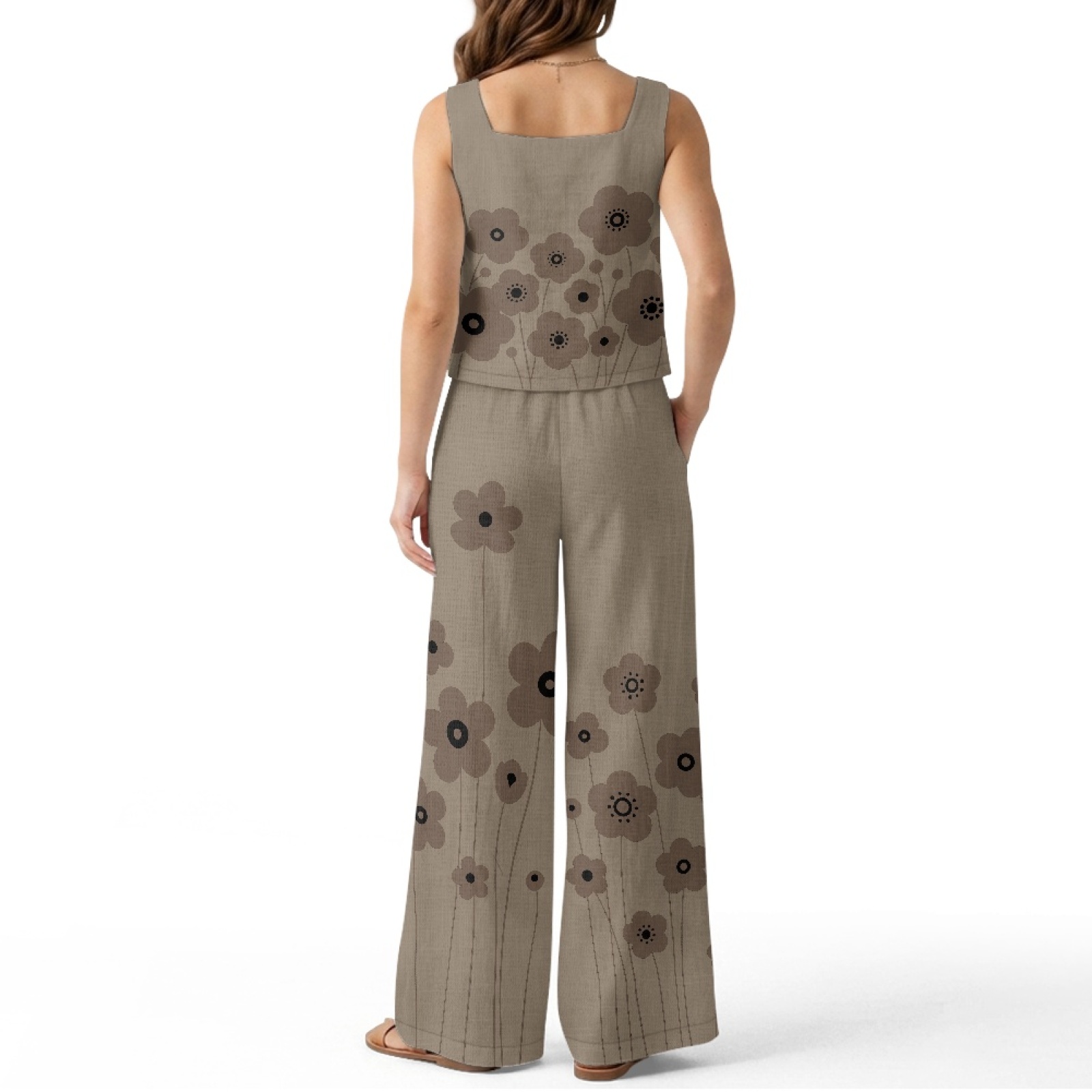 INSTANTARTS Kadın Keten Yelek  - Linen Pant Wide incelemesi ve fiyatı