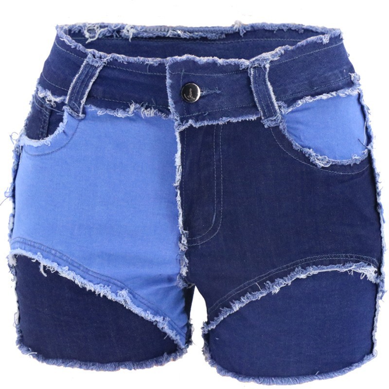 Moda Orta Bel Dar Kesim Yırtık - Shorts Denim Frayed incelemesi ve fiyatı