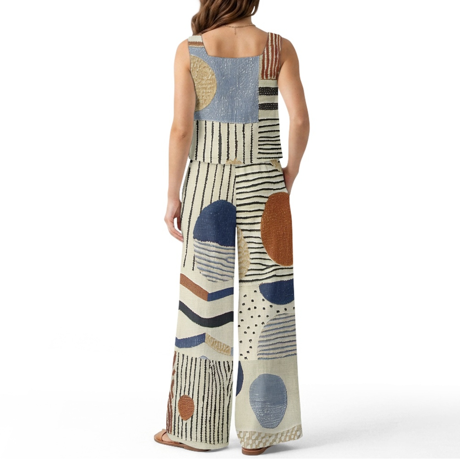 INSTANTARTS Kadın Keten Yelek  - Linen Pant Wide incelemesi ve fiyatı