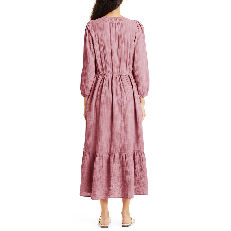 Muslin 100% pamuklu uzun kollu - Linen Dress Wrap incelemesi ve fiyatı