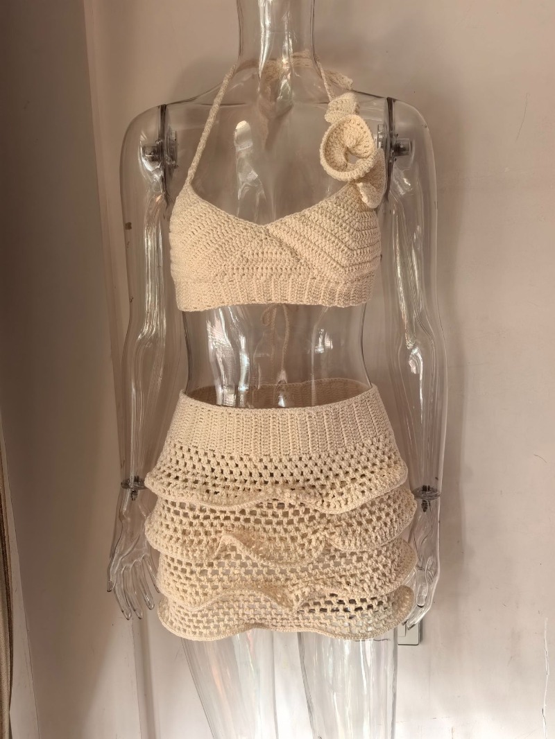 Kadınlar El Örgüsü Fırfırlı Ta - Crop Top Crochet incelemesi ve fiyatı