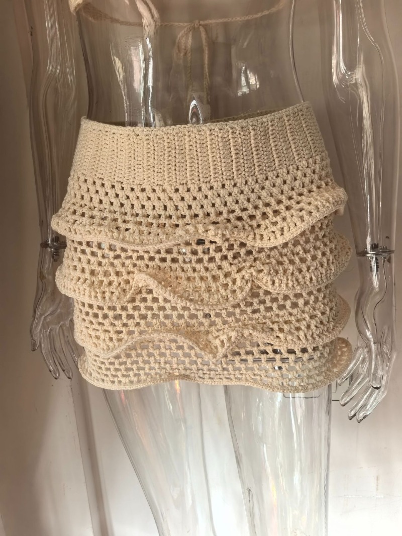 Kadınlar El Örgüsü Fırfırlı Ta - Crop Top Crochet incelemesi ve fiyatı