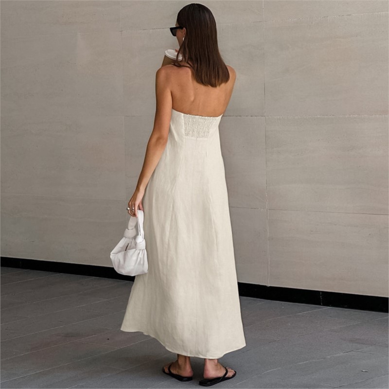Moda Zarif Basit Tasarım Strap - Linen Dress Wrap incelemesi ve fiyatı