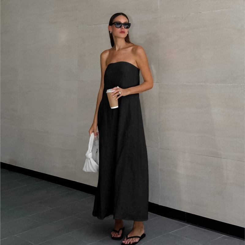 Moda Zarif Basit Tasarım Strap - Linen Dress Wrap incelemesi ve fiyatı