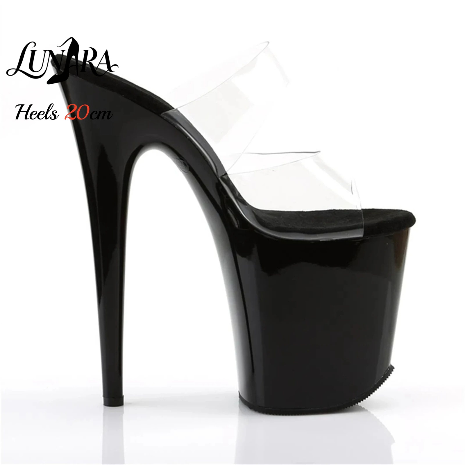 20 cm Şeffaf PVC Askılı Ultra  - Sandal Strappy Heeled incelemesi ve fiyatı