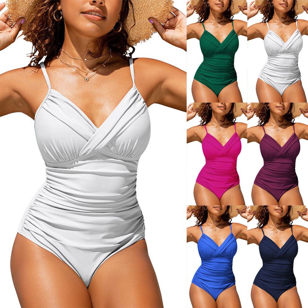 Kadın Bikini Tankini Mayo Düz  - Swimsuit Bikini Ruched incelemesi ve fiyatı