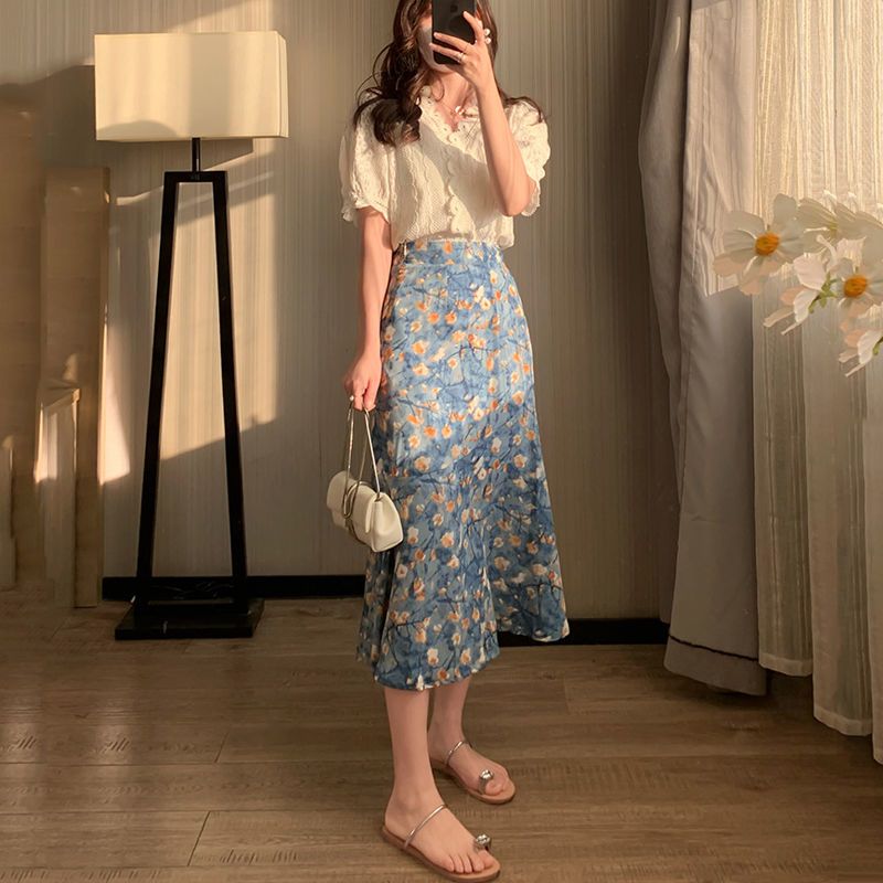 Kadın Yazlık İki Parçalı Set D - Midi Skirt Floral incelemesi ve fiyatı