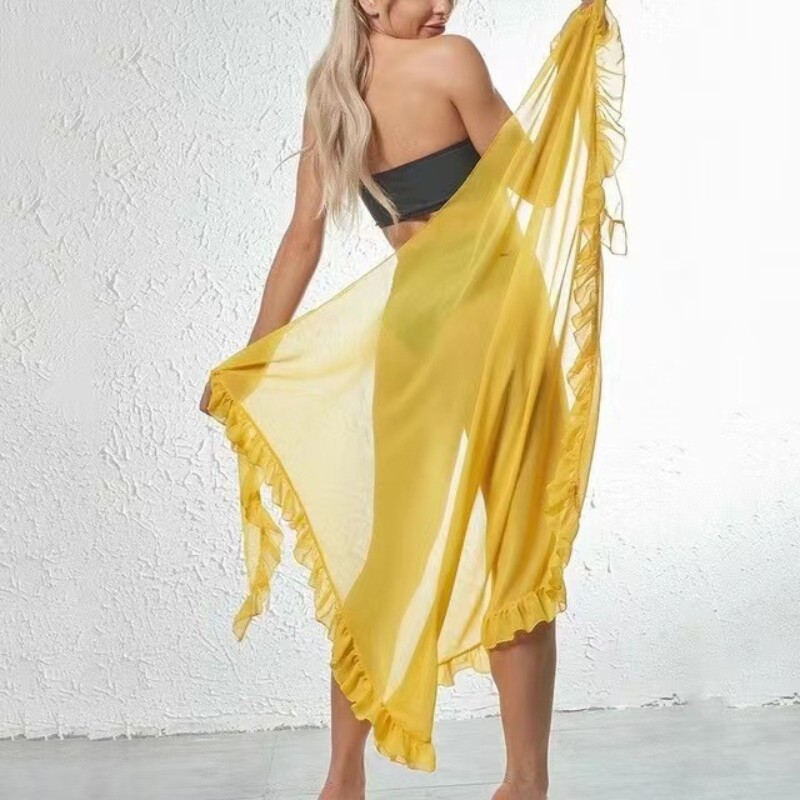 Kadınlar için 5 Renk Fırfır Ma - Cover Up Kaftan incelemesi ve fiyatı