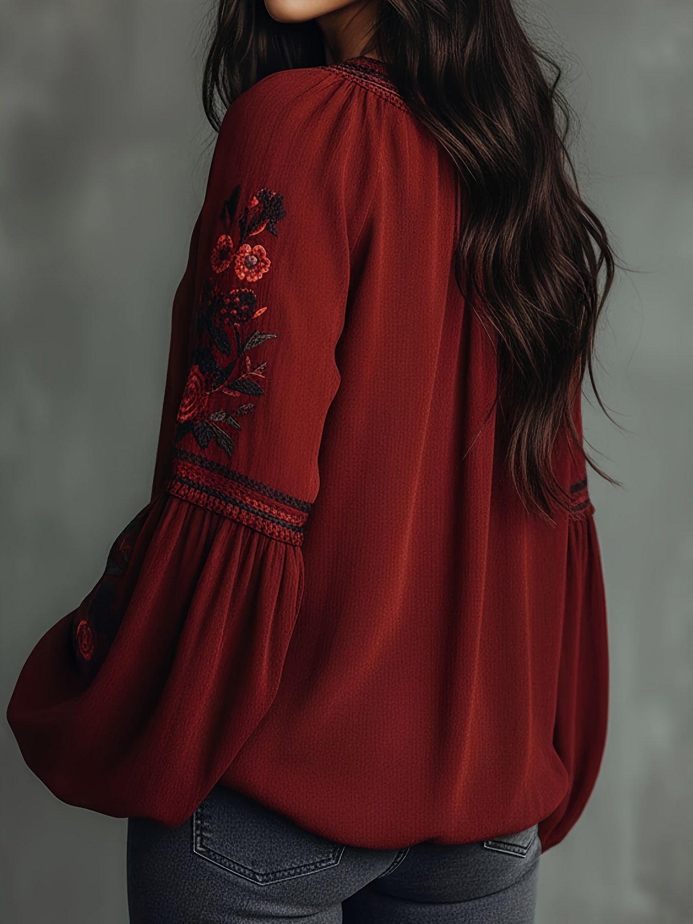 Kadın Bahar Bluz Retro İşlemel - Blouse Off Shoulder incelemesi ve fiyatı