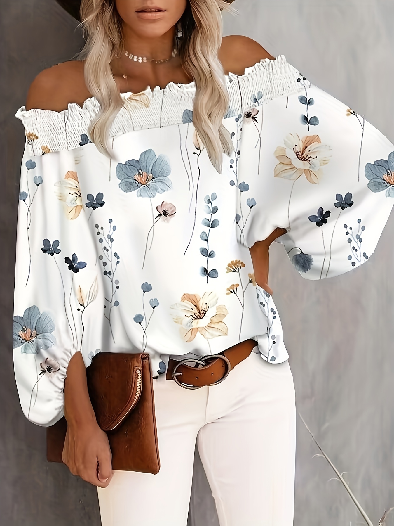 Artı Boyutu Yeni Kadın Rahat Ç - Blouse Off Shoulder incelemesi ve fiyatı