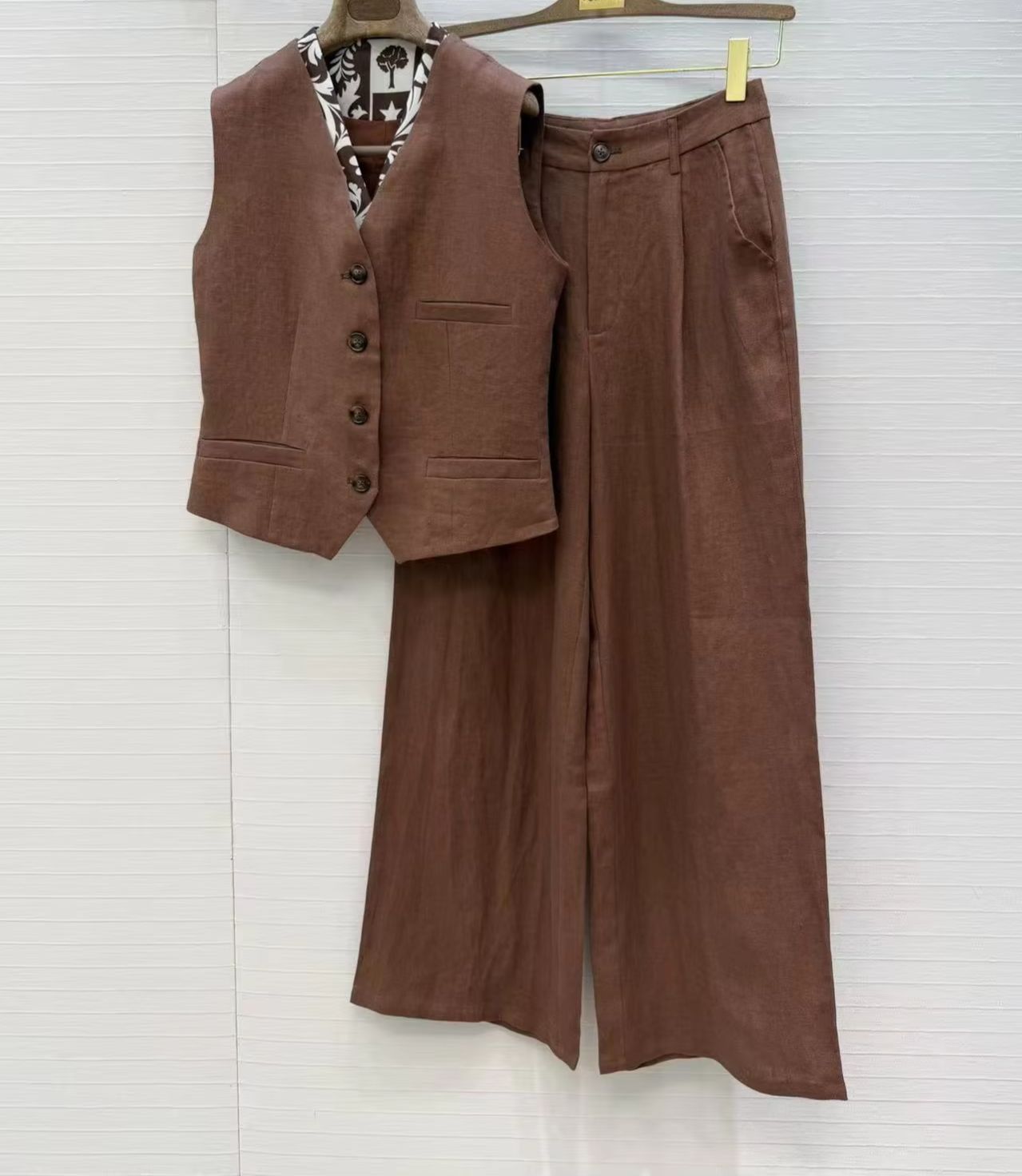 Yaşlı Qian'ın keten kumaştan g - Linen Pant Wide incelemesi ve fiyatı