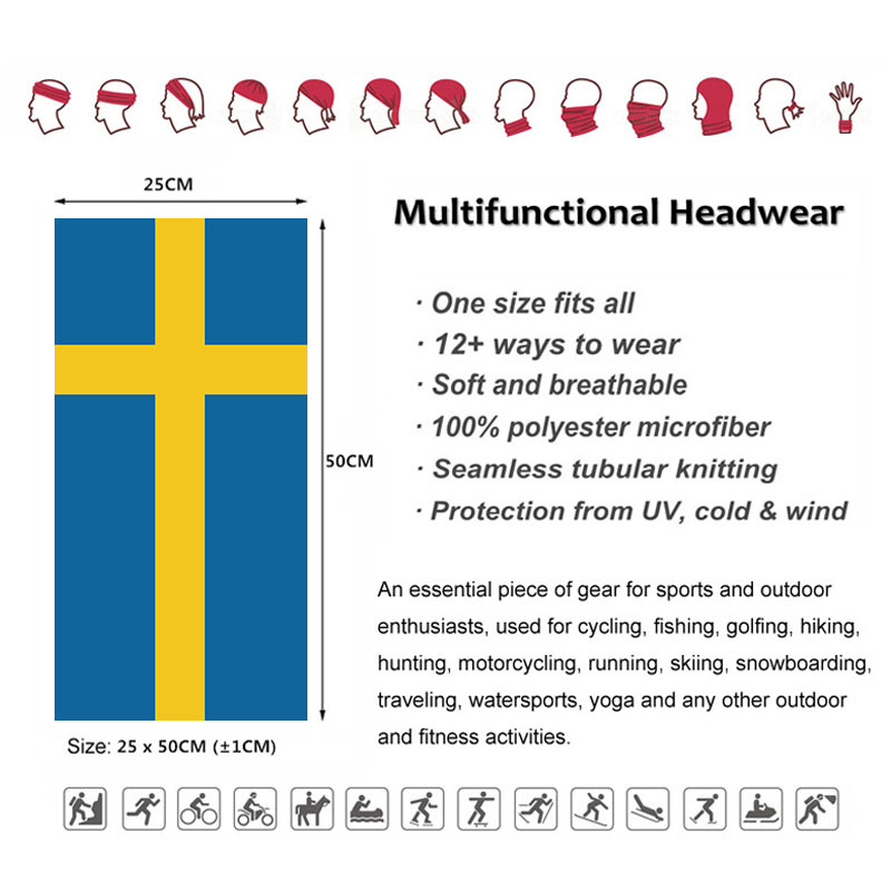 İsveç Bayrağı Baskılı Bandana  - Headband Summer Knit incelemesi ve fiyatı