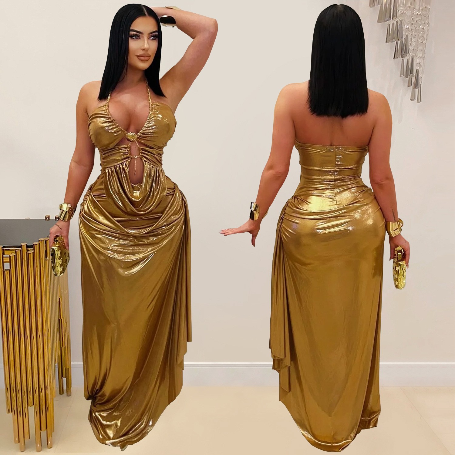 Mezuniyet Elbisesi Abiye Düğün - Maxi Dress Halter incelemesi ve fiyatı