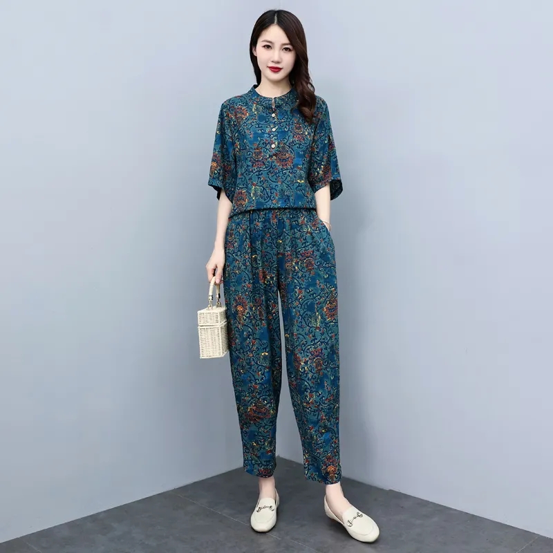 Orta Yaşlı Anne Yazlık Takımla - Linen Pant Wide incelemesi ve fiyatı