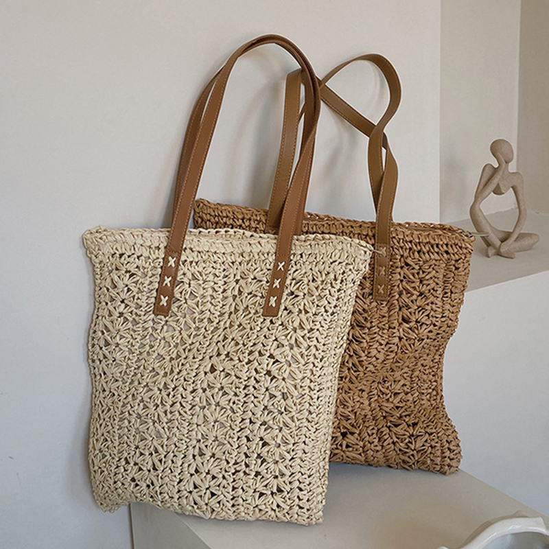 Kare Içi Boş Hasır Plaj Çantas - Crochet Bag Raffia incelemesi ve fiyatı