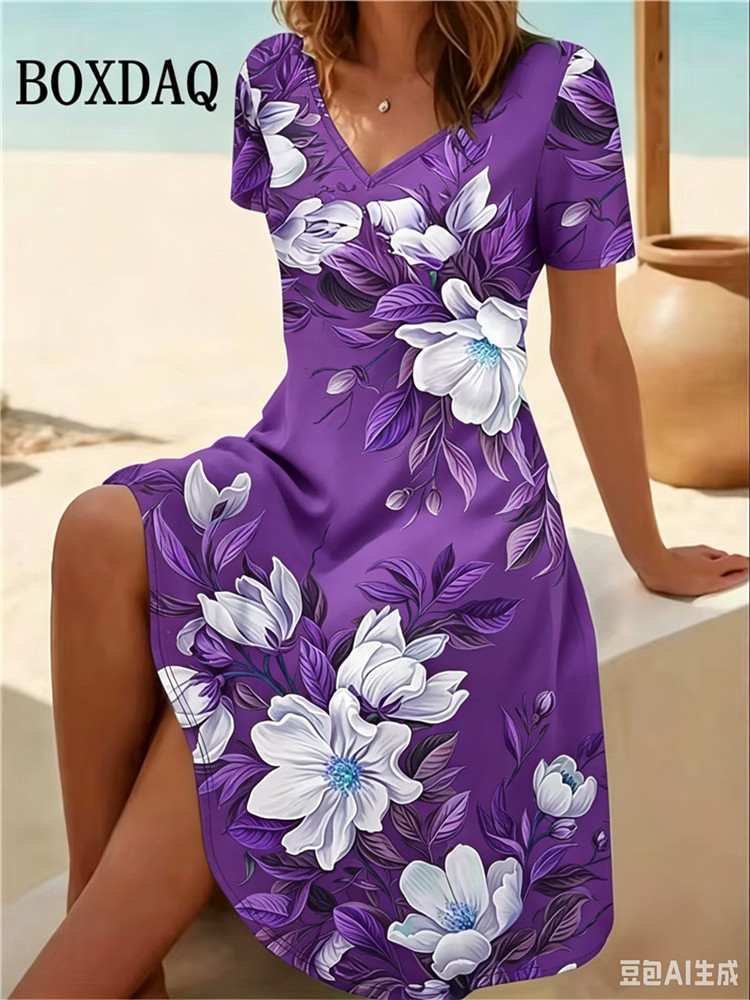 6XL Artı Boyutu Kadın Elbisele - Romper Floral Print incelemesi ve fiyatı