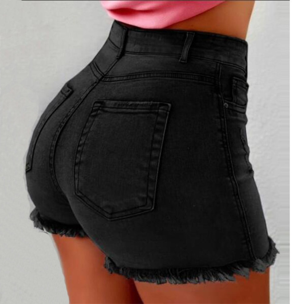 Kadın Yüksek Bel Kot Şort - Yı - Shorts Denim Frayed incelemesi ve fiyatı
