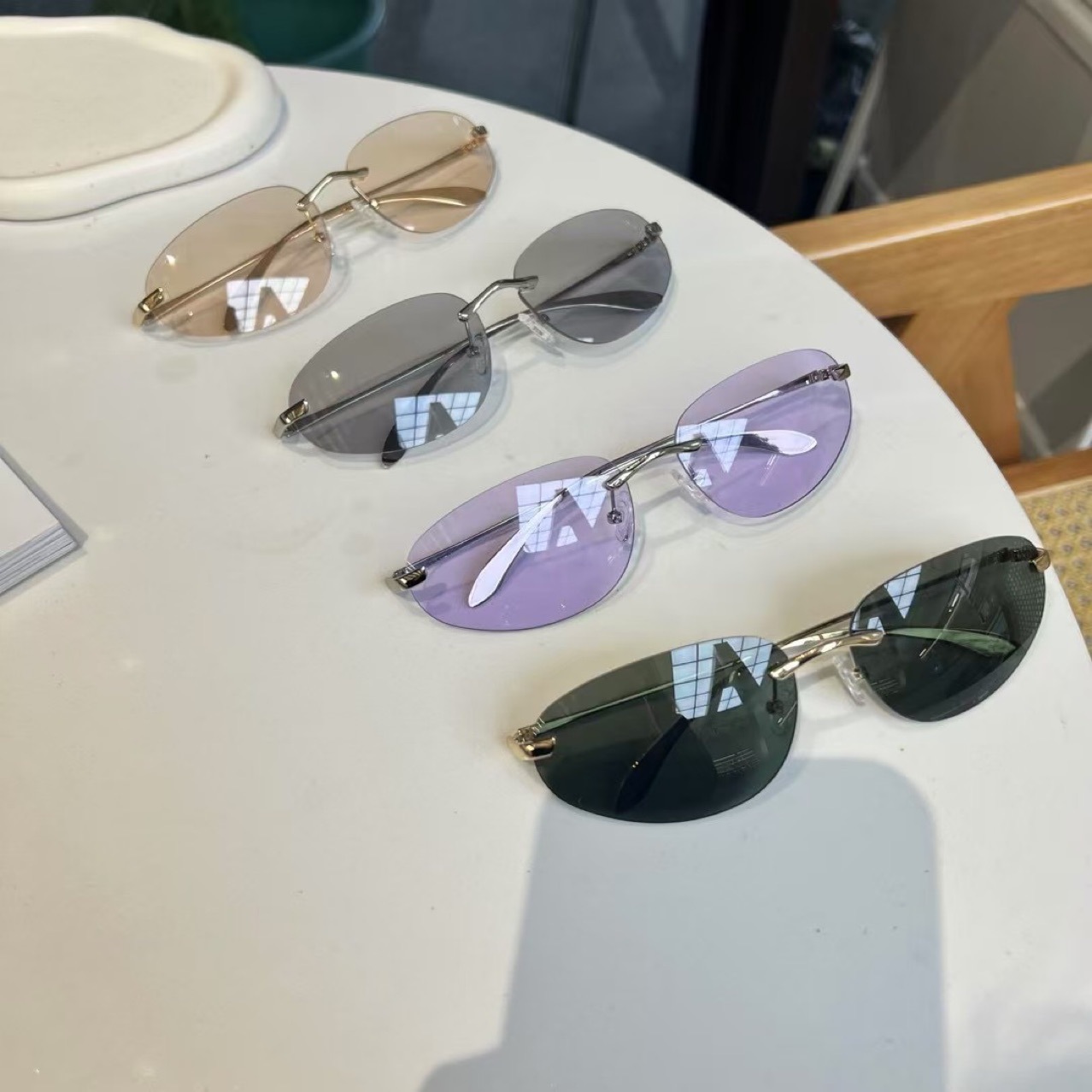 UV400 Çerçevesiz Tonlar, Kedi  - Sunglasses Cat Eye incelemesi ve fiyatı