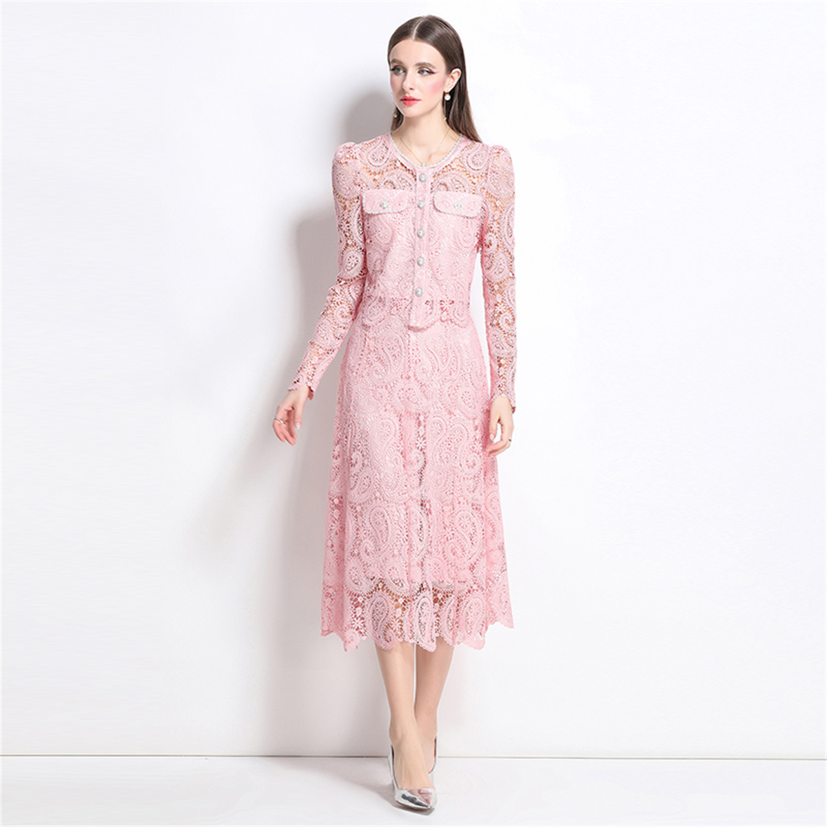 Bahar Tatlı Dantel Çiçek Nakış - Midi Skirt Floral incelemesi ve fiyatı