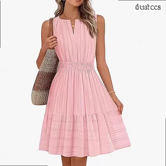 İlkbahar Yaz Kadın Kolsuz Elbi - Linen Dress Wrap incelemesi ve fiyatı