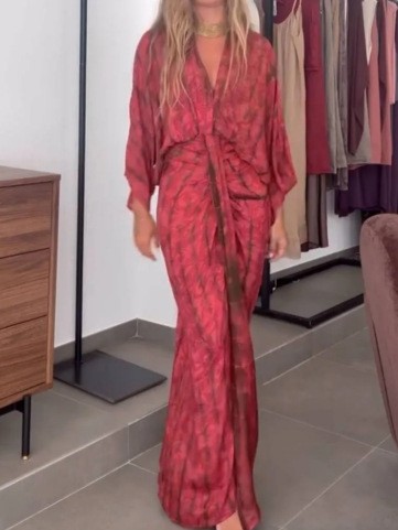 Yazlık Elbise Kadın Keten V Ya - Linen Dress Wrap incelemesi ve fiyatı