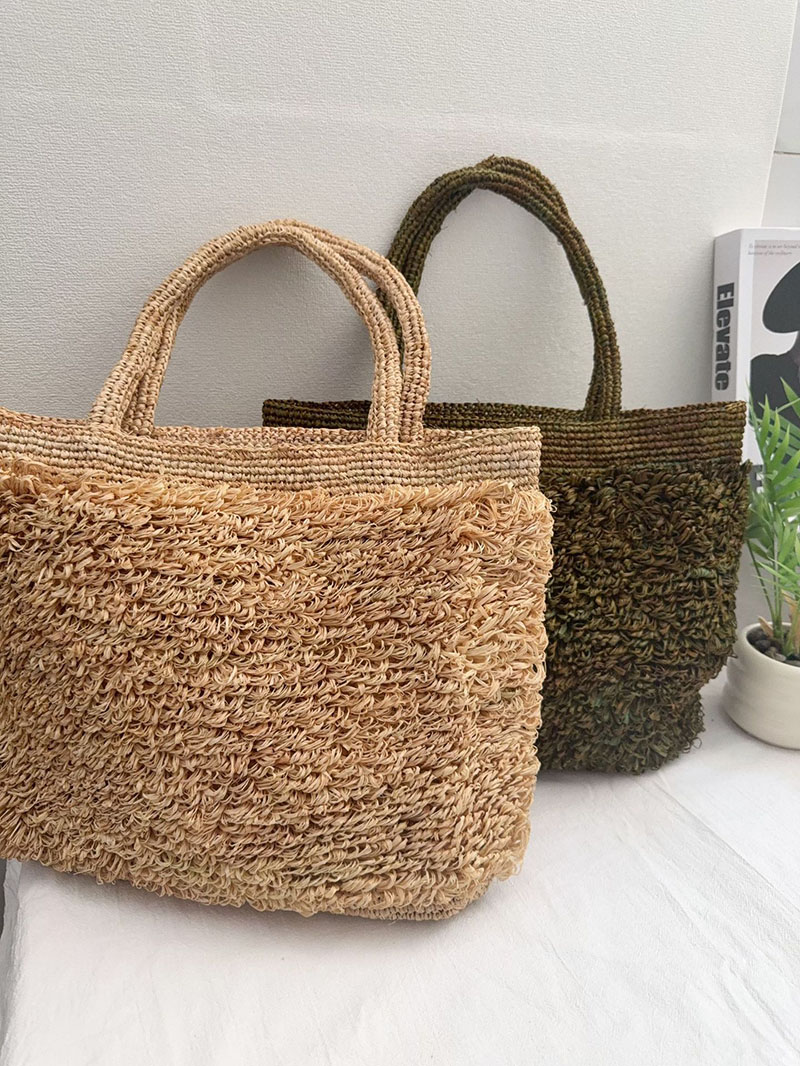 Lüks Rafya Hasır Çanta Bohemia - Crochet Bag Raffia incelemesi ve fiyatı