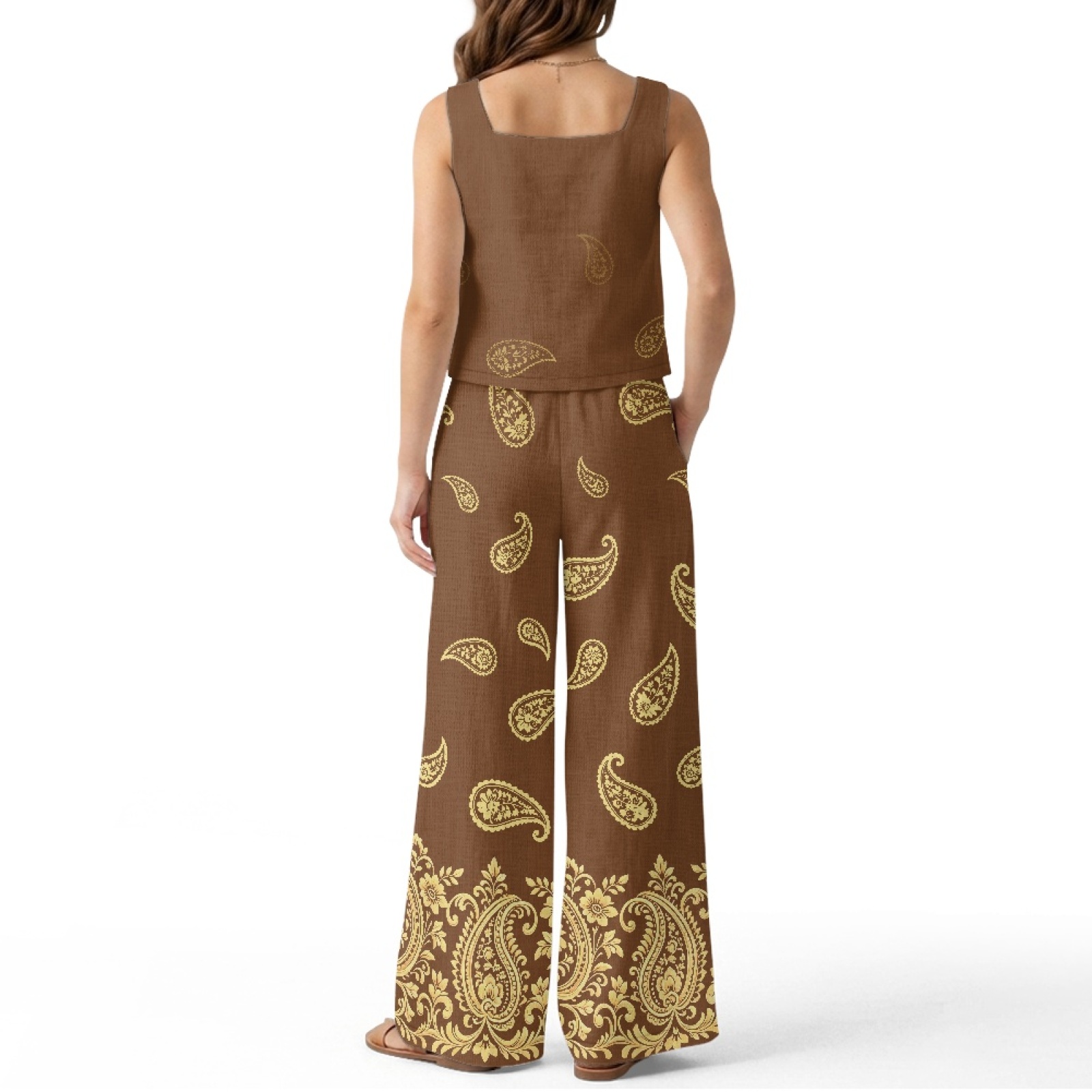 INSTANTARTS Kadın Keten Yelek  - Linen Pant Wide incelemesi ve fiyatı
