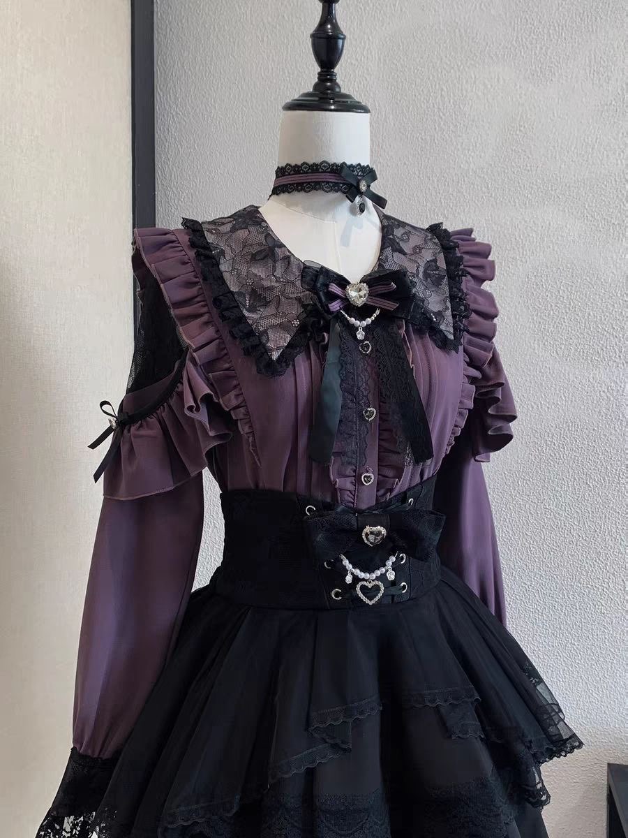 Harajuku Kawaii Etek Takımları - Blouse Off Shoulder incelemesi ve fiyatı
