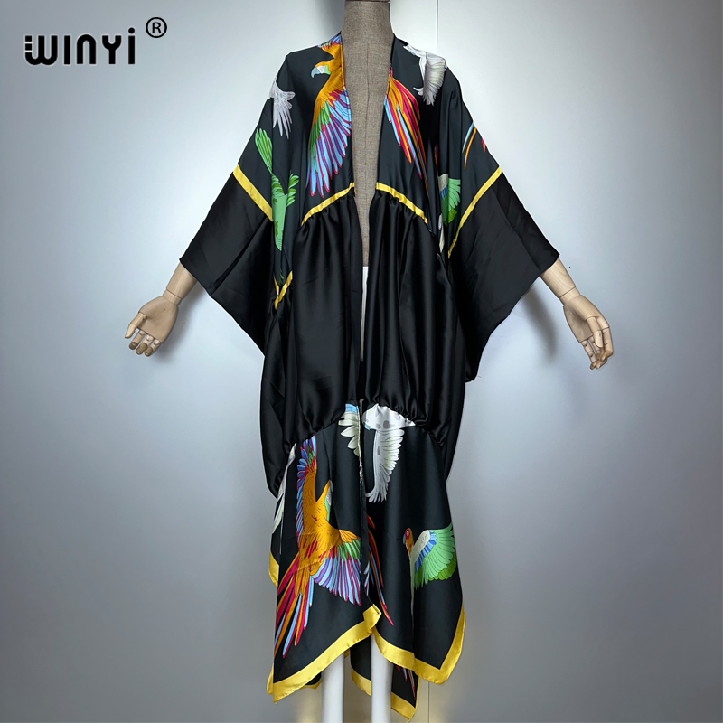 WINYI baskılı bohem kimono mak - Cover Up Kaftan incelemesi ve fiyatı