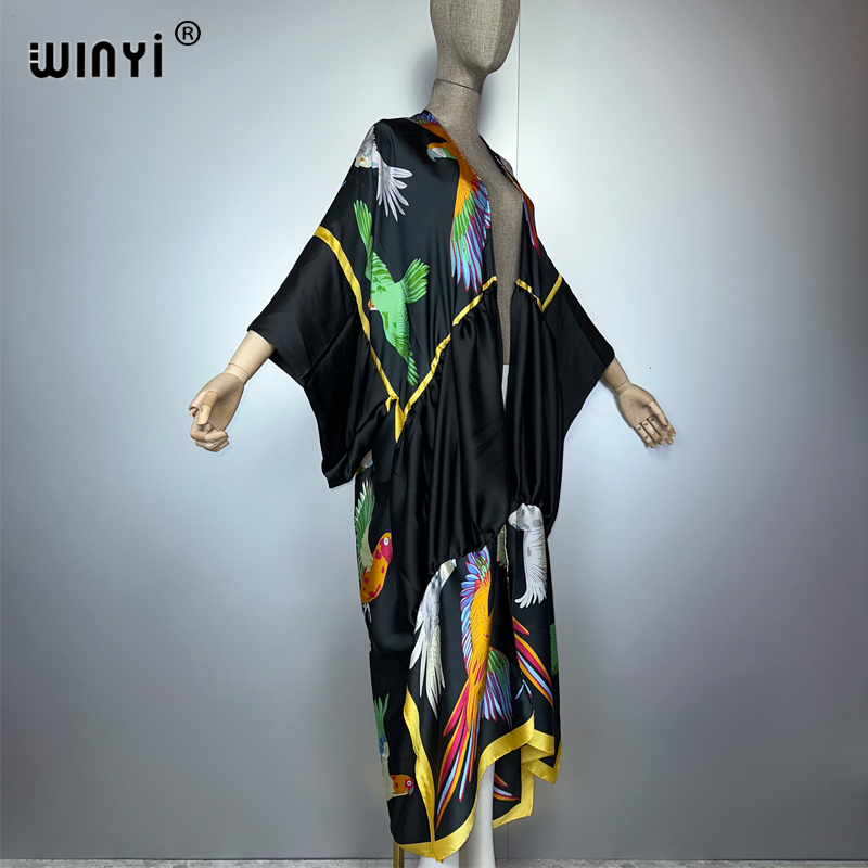 WINYI baskılı bohem kimono mak - Cover Up Kaftan incelemesi ve fiyatı