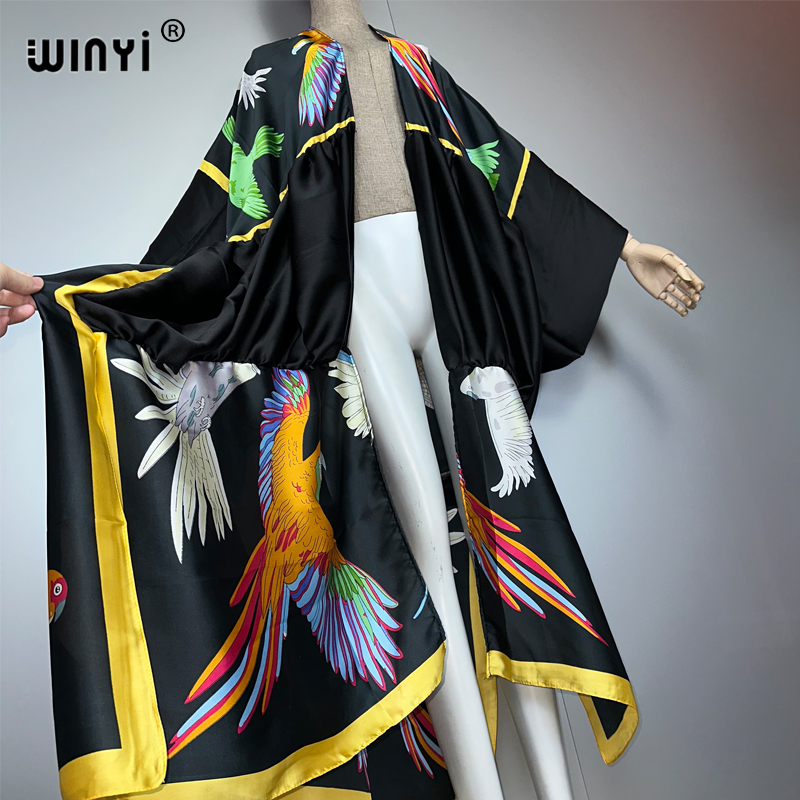 WINYI baskılı bohem kimono mak - Cover Up Kaftan incelemesi ve fiyatı