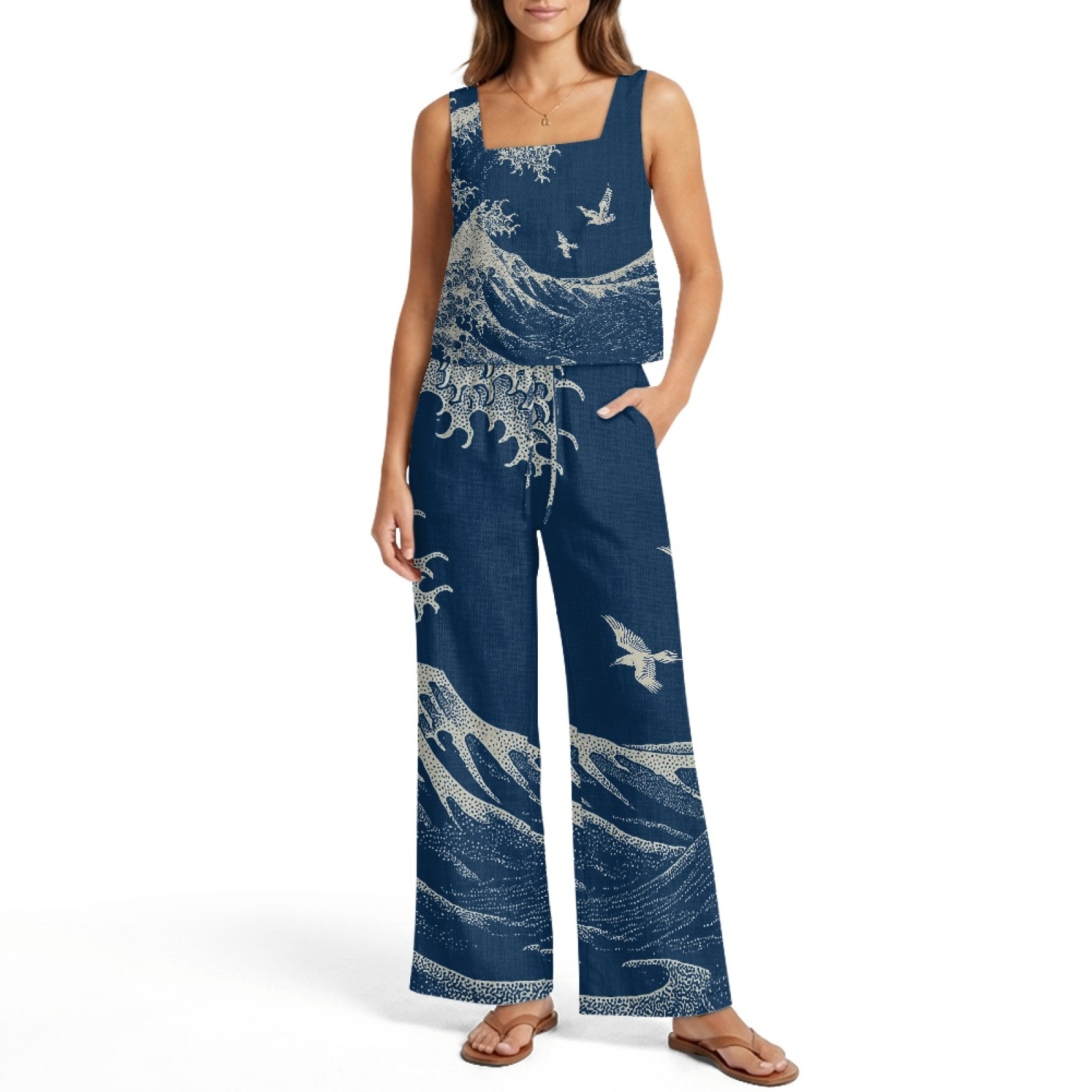 INSTANTARTS Kadın Keten Yelek  - Linen Pant Wide incelemesi ve fiyatı