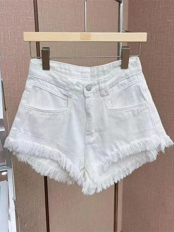 Günlük Kore Tarzı Yıpranmış Ke - Shorts Denim Frayed incelemesi ve fiyatı