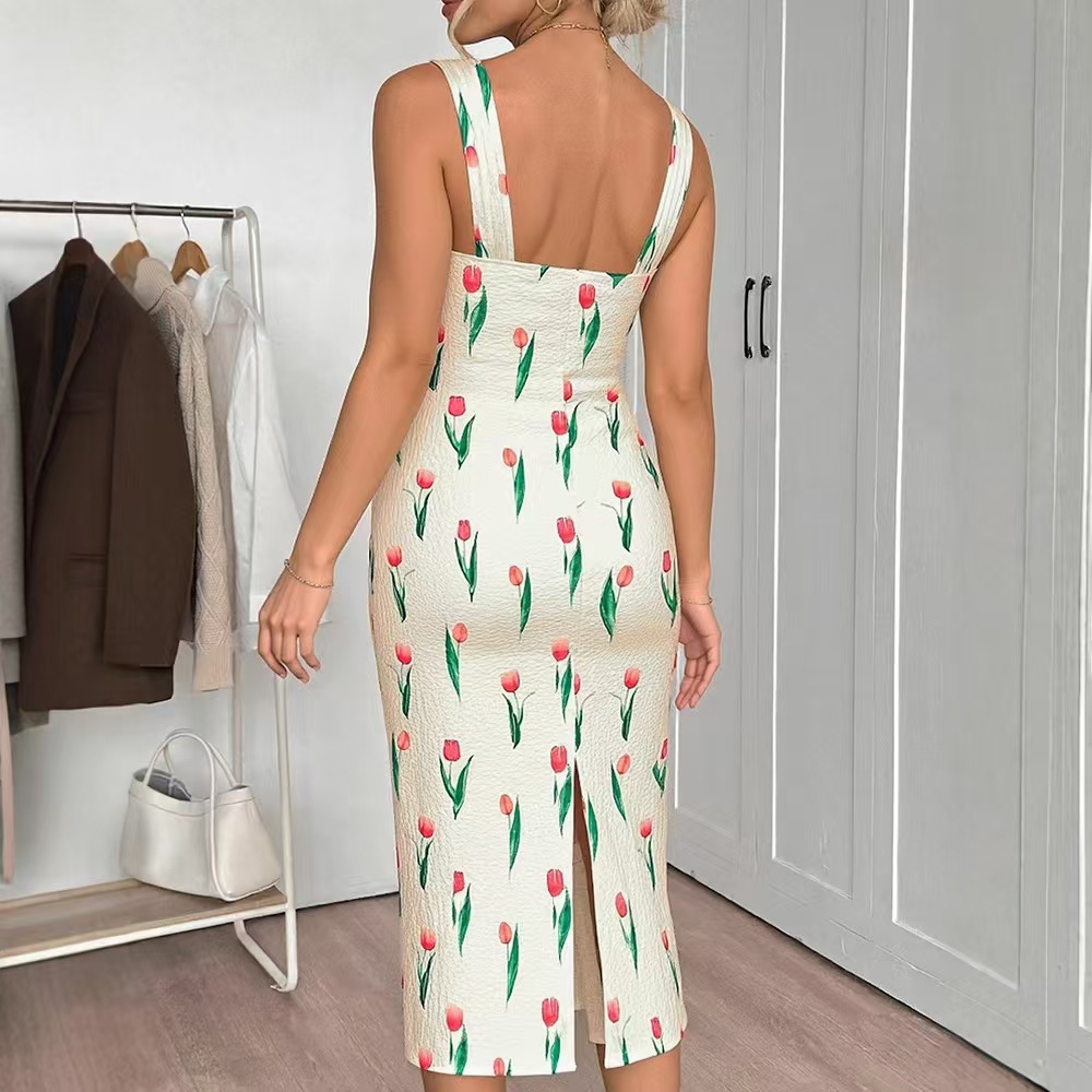 Modaya Uygun Çiçek Desenli Kır - Midi Skirt Floral incelemesi ve fiyatı
