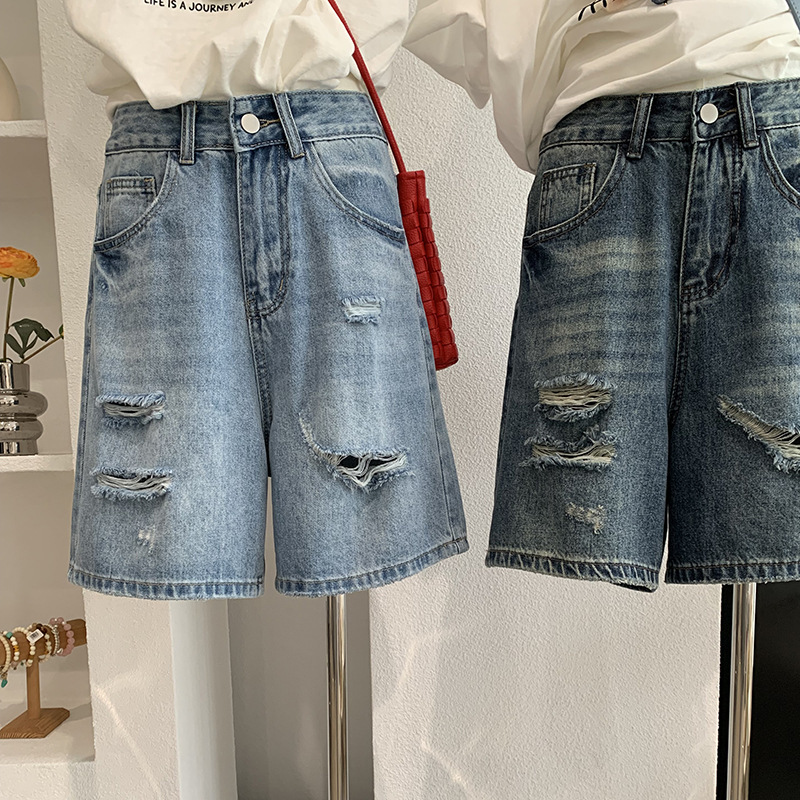 Denim Kısa Pantolon Kadın Kot  - Shorts Denim Frayed incelemesi ve fiyatı