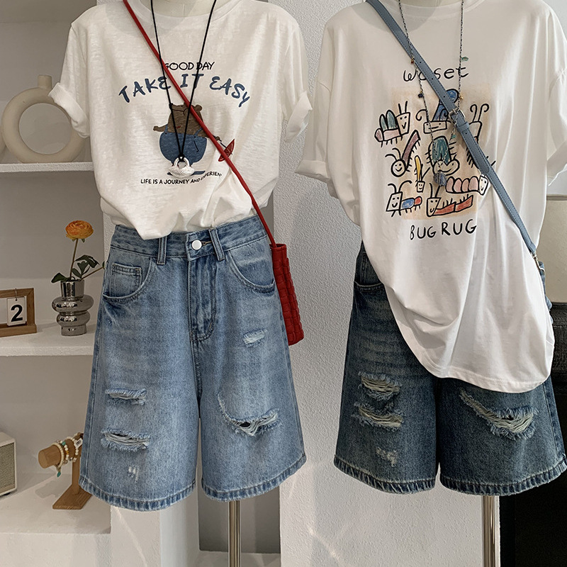 Denim Kısa Pantolon Kadın Kot  - Shorts Denim Frayed incelemesi ve fiyatı