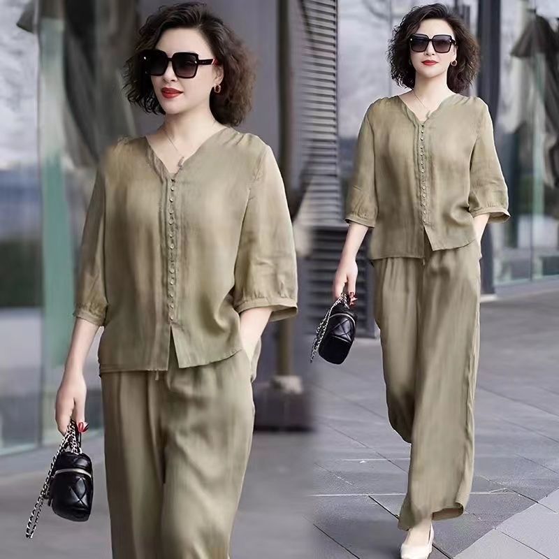 Pamuk ve keten kadın seti 2024 - Linen Pant Wide incelemesi ve fiyatı