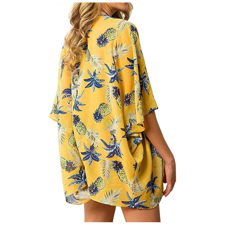 Kadın Gevşek Şeffaf Şifon Kimo - Kimono Sheer Floral incelemesi ve fiyatı