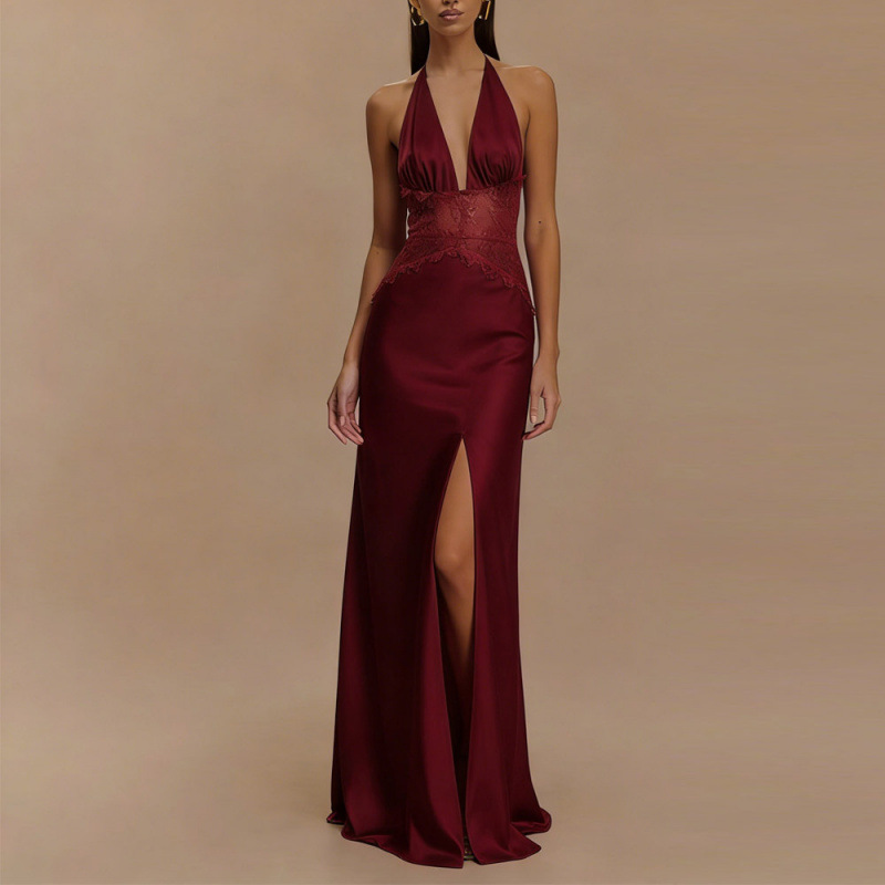Seksi Sırtı Açık Halter Maxi E - Maxi Dress Halter incelemesi ve fiyatı