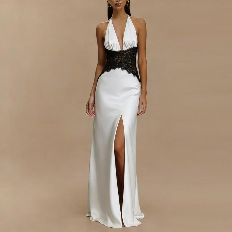 Seksi Sırtı Açık Halter Maxi E - Maxi Dress Halter incelemesi ve fiyatı