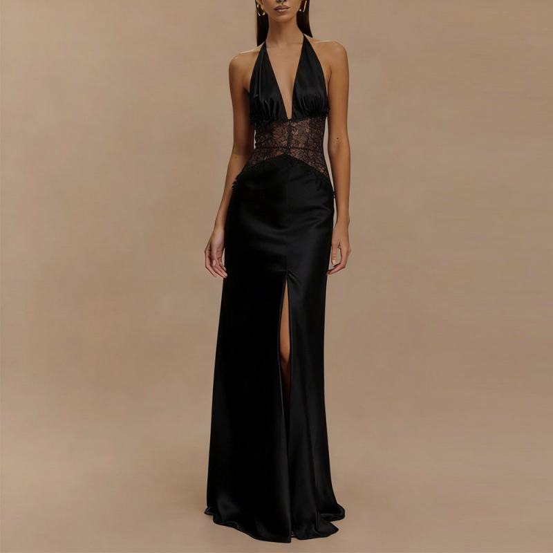 Seksi Sırtı Açık Halter Maxi E - Maxi Dress Halter incelemesi ve fiyatı